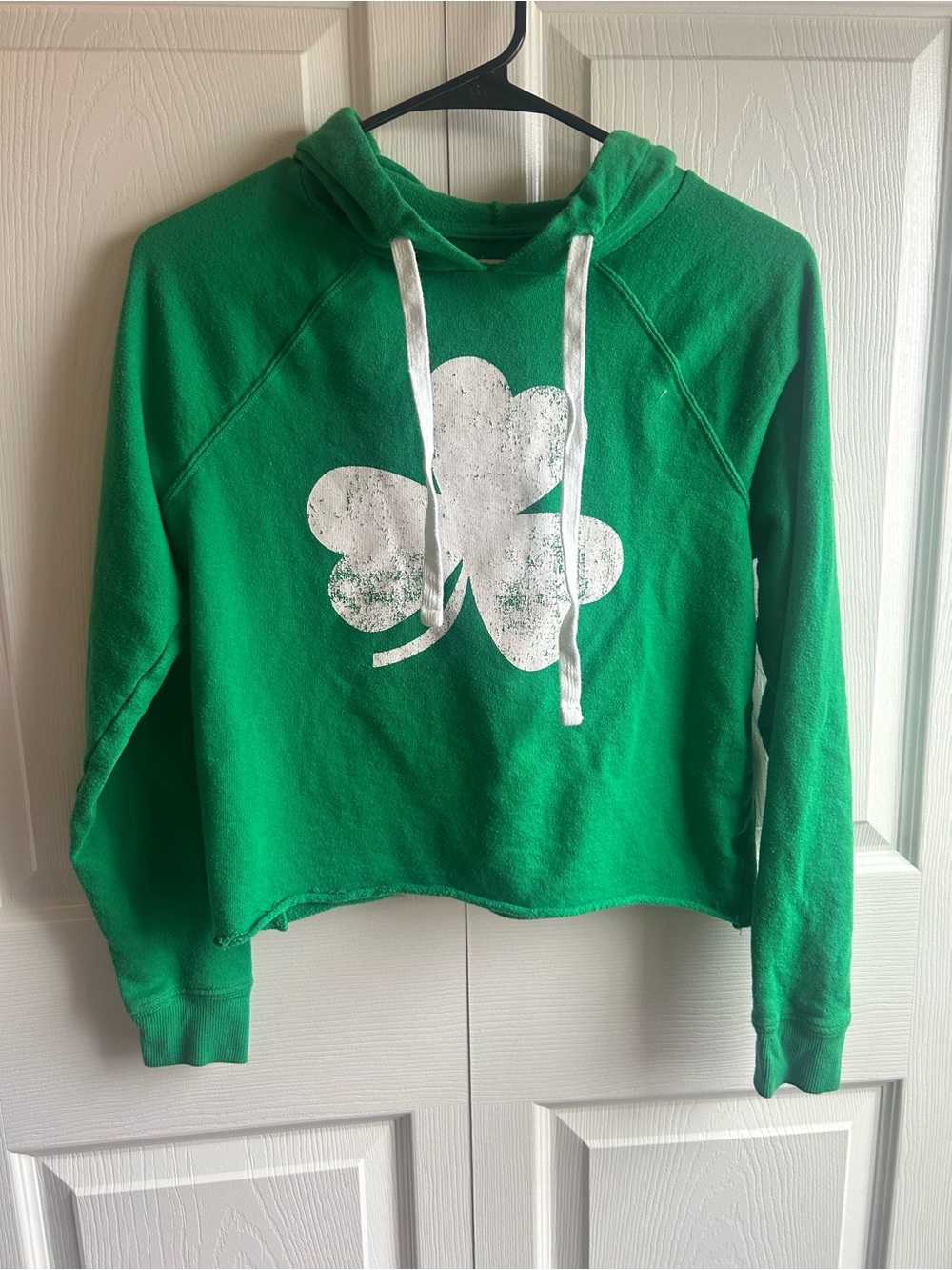 Grayson Threads Green Hoodie with White Drawstring